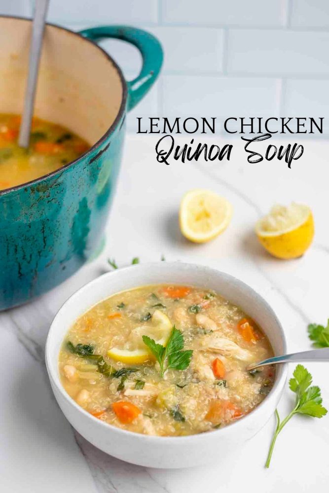 Lemon Chicken Quinoa Soup