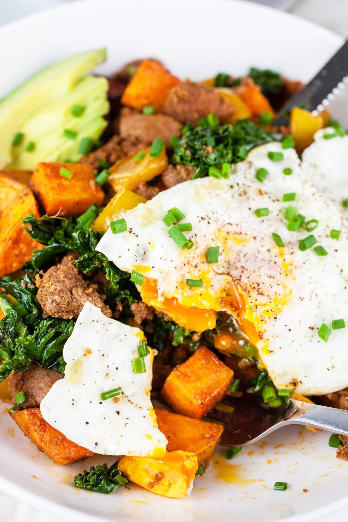 sweet potato turkey hash