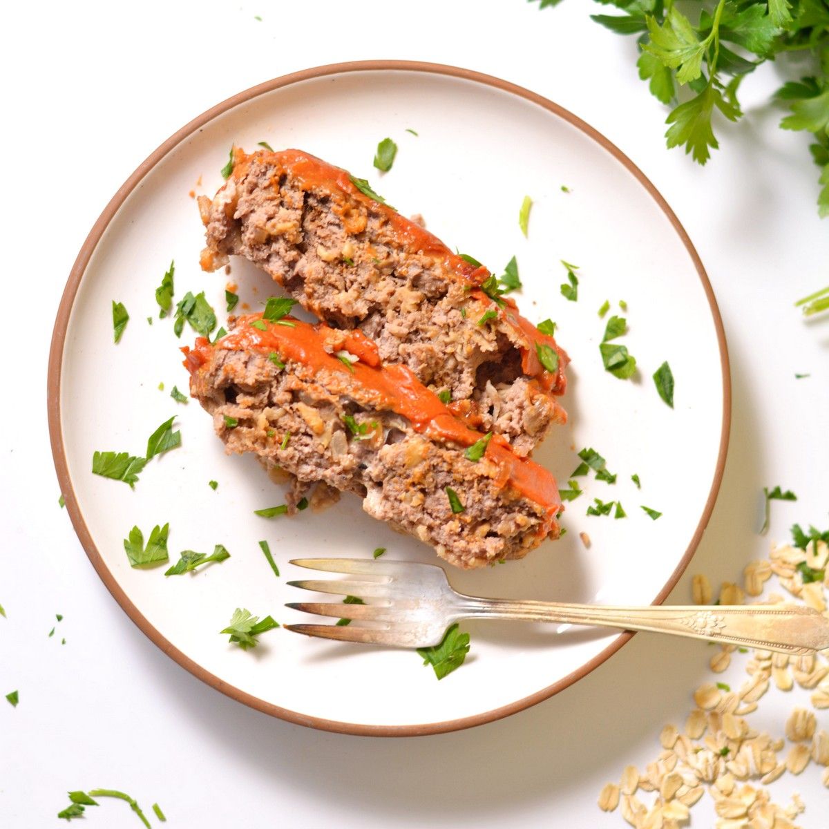 Classic Ground Bison Meatloaf with Oatmeal