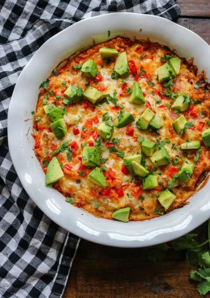 Keto BBQ Chicken Casserole
