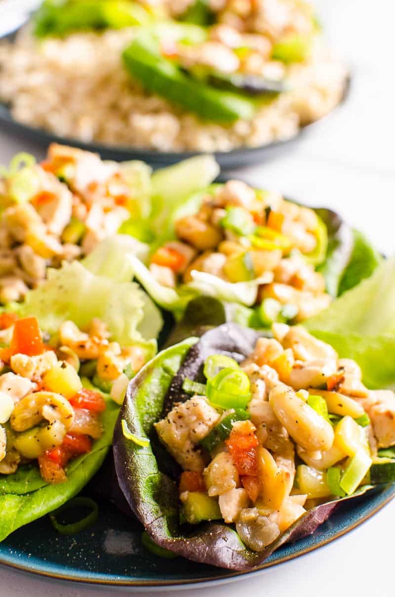 Healthy Chicken Lettuce Wraps