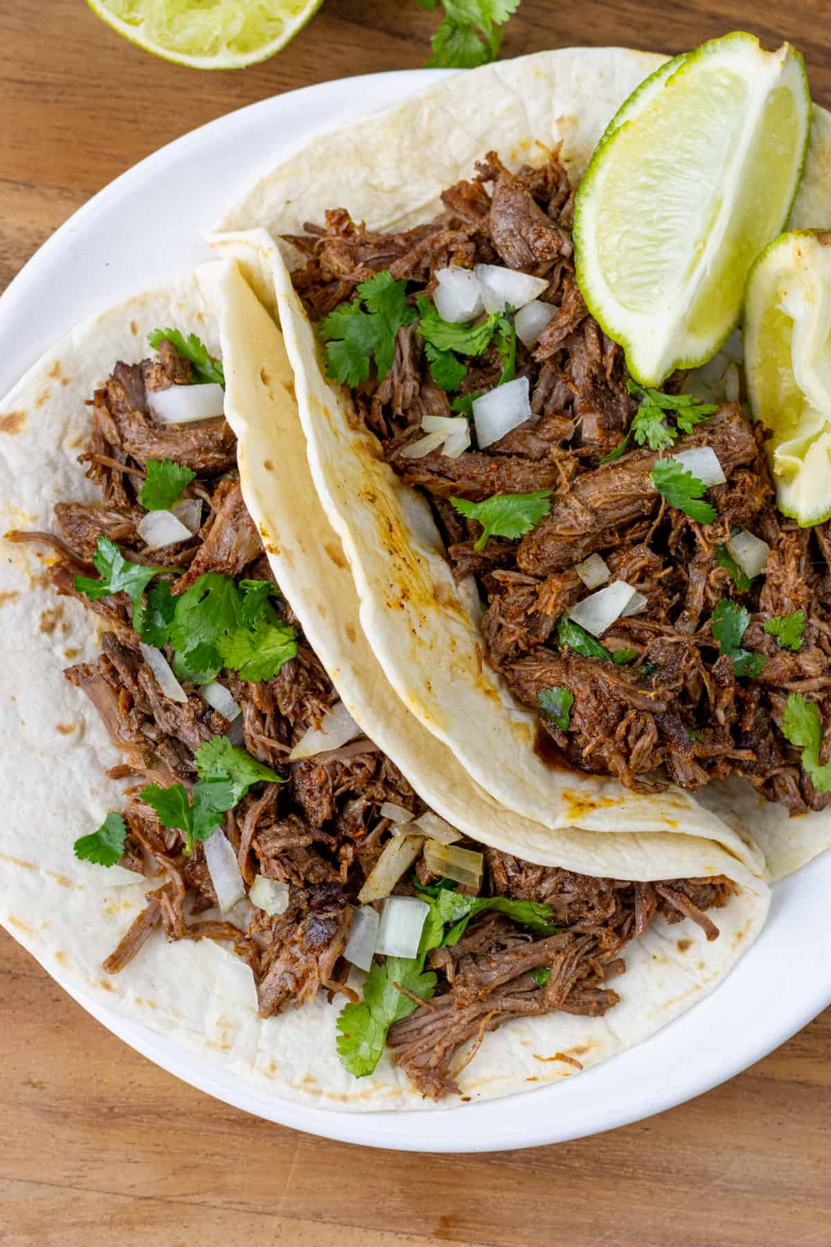 shredded beef tacos