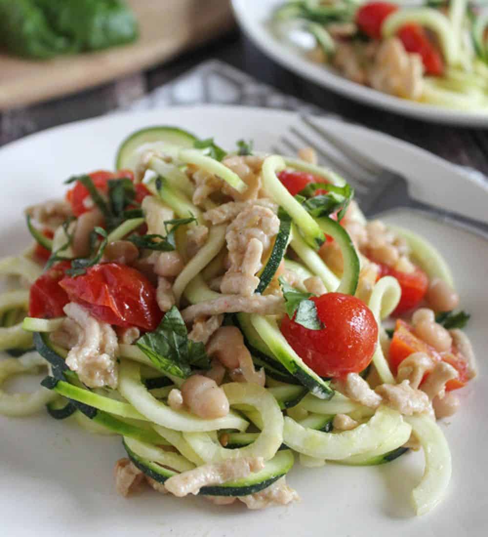 Zucchini Noodles with Chicken