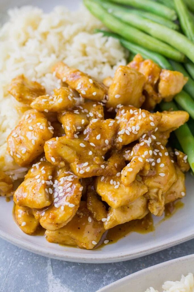 healthy orange chicken