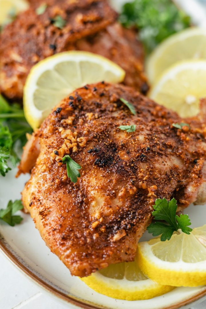 Baked Cajun Chicken Thighs