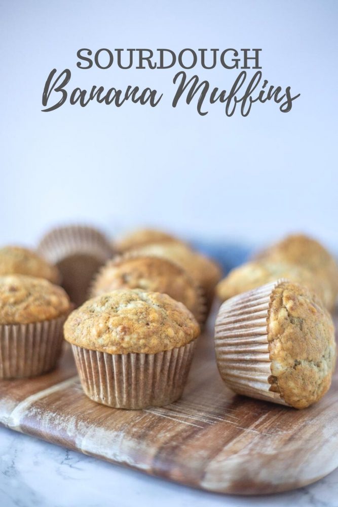 sourdough banana muffins