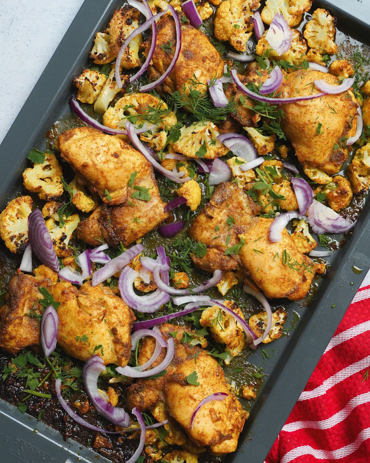 Sheet Pan Chicken and Cauliflower