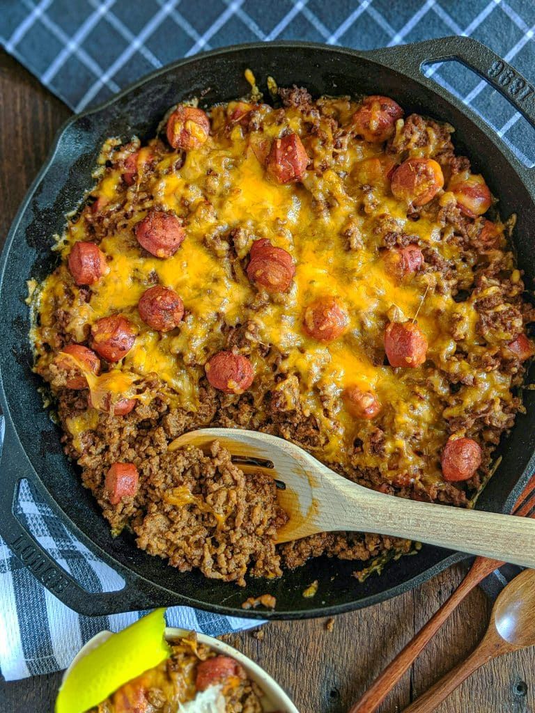 Keto Coney Dog Casserole