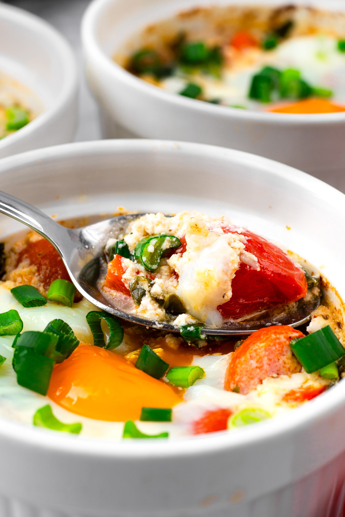 baked feta eggs