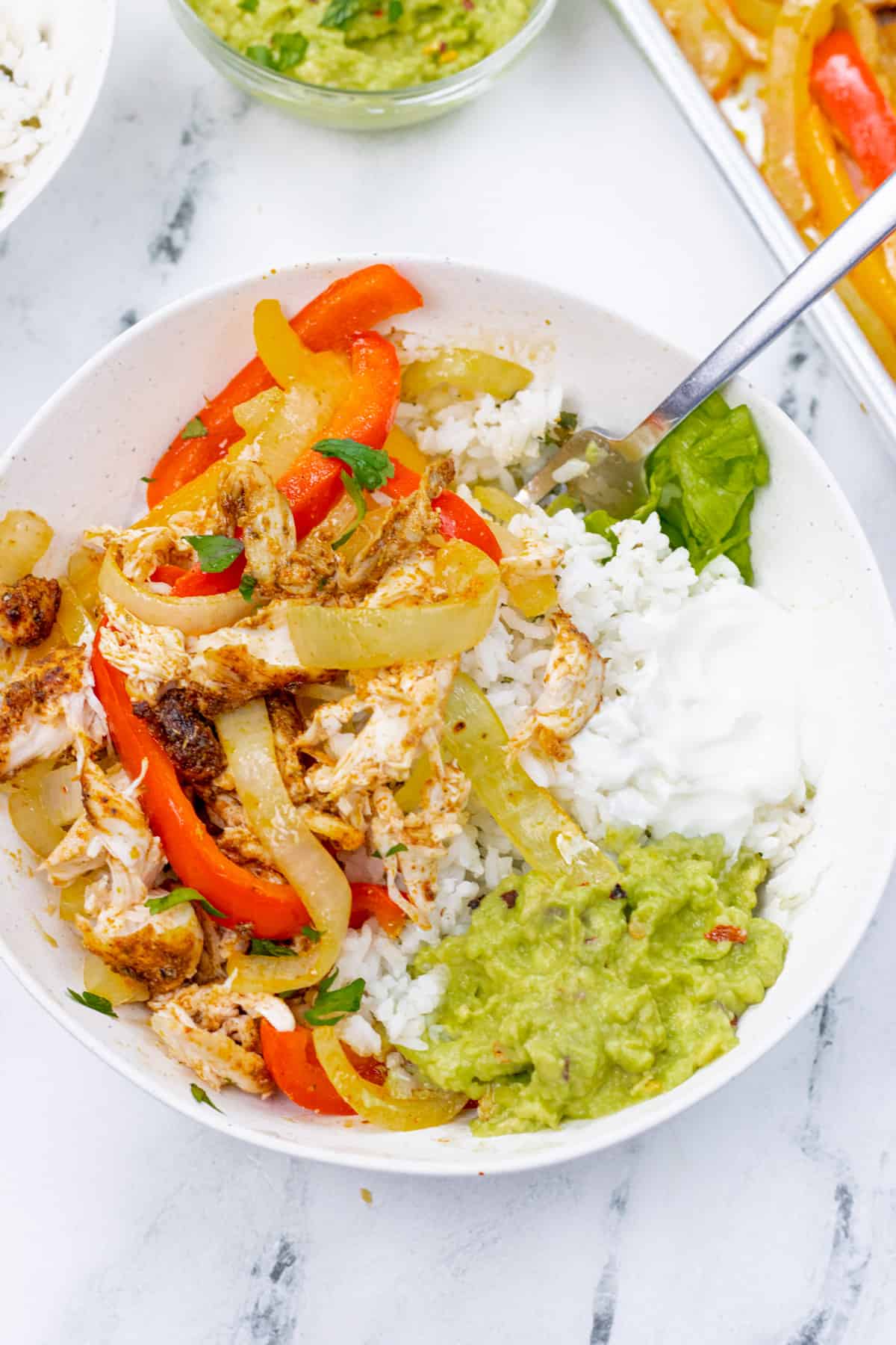  Chicken Fajita Rice Bowl