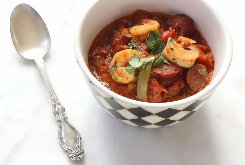 Keto Shrimp Creole with Cauliflower Rice
