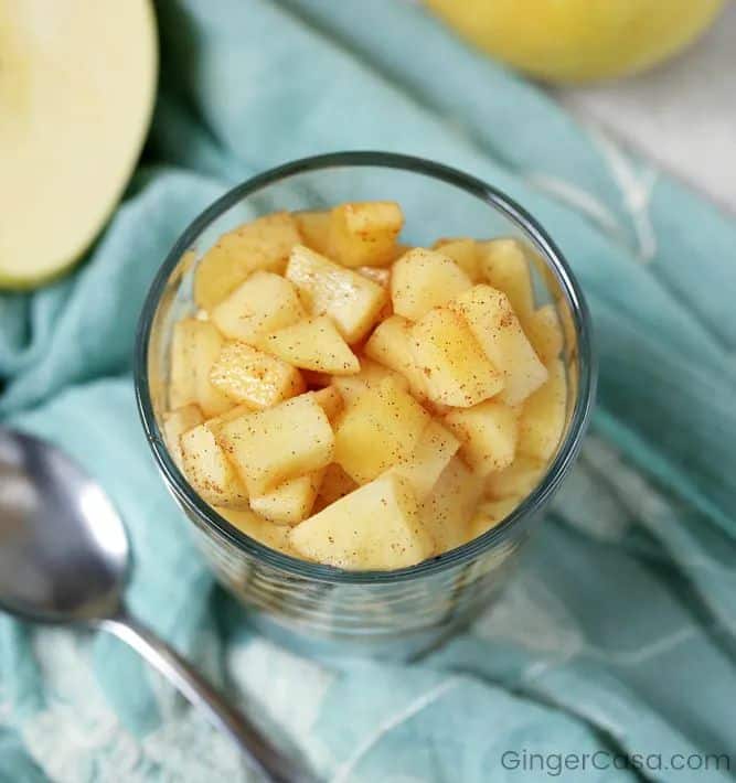 Microwave Cinnamon Apples