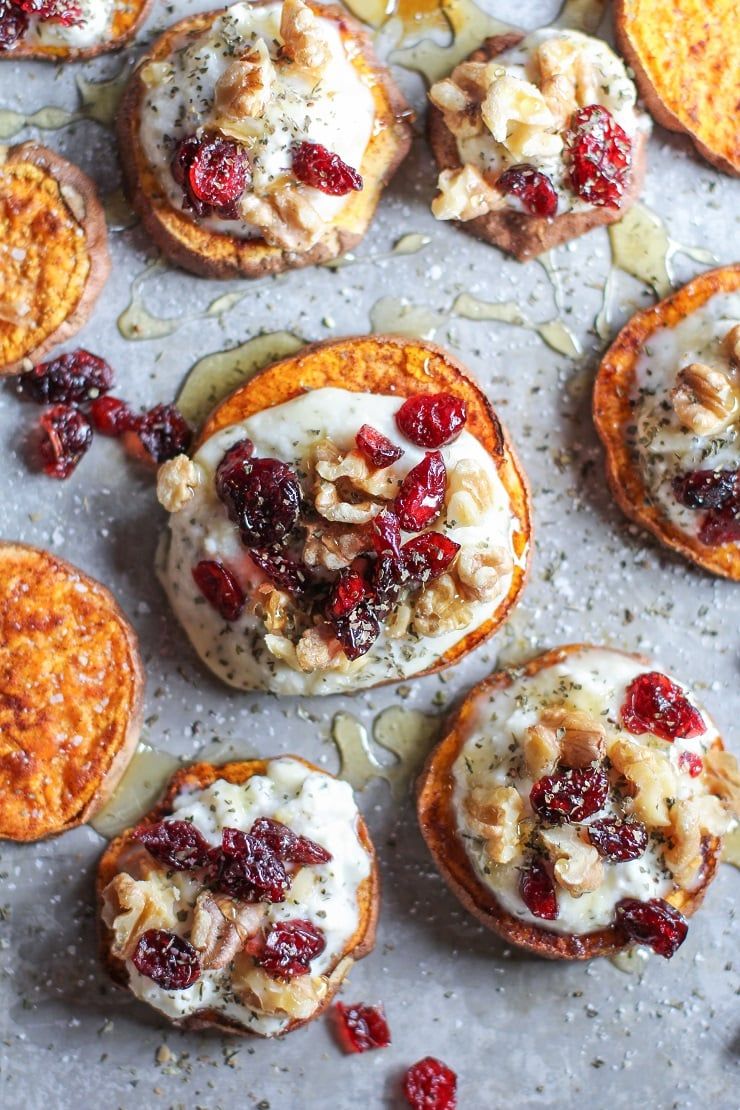 Sweet Potato Round with Herbed Ricotta and Walnuts