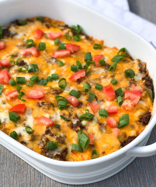 keto taco casserole
