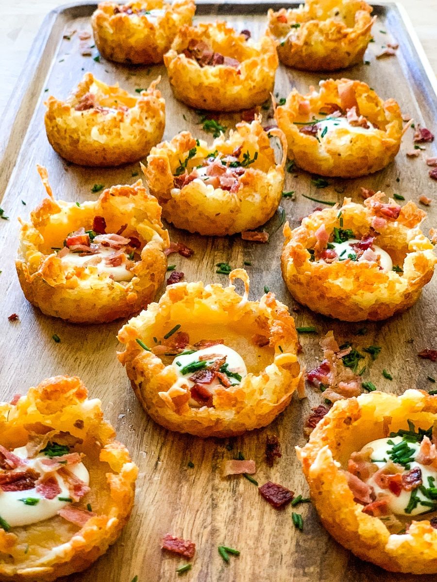 Loaded Tater Tot Cups