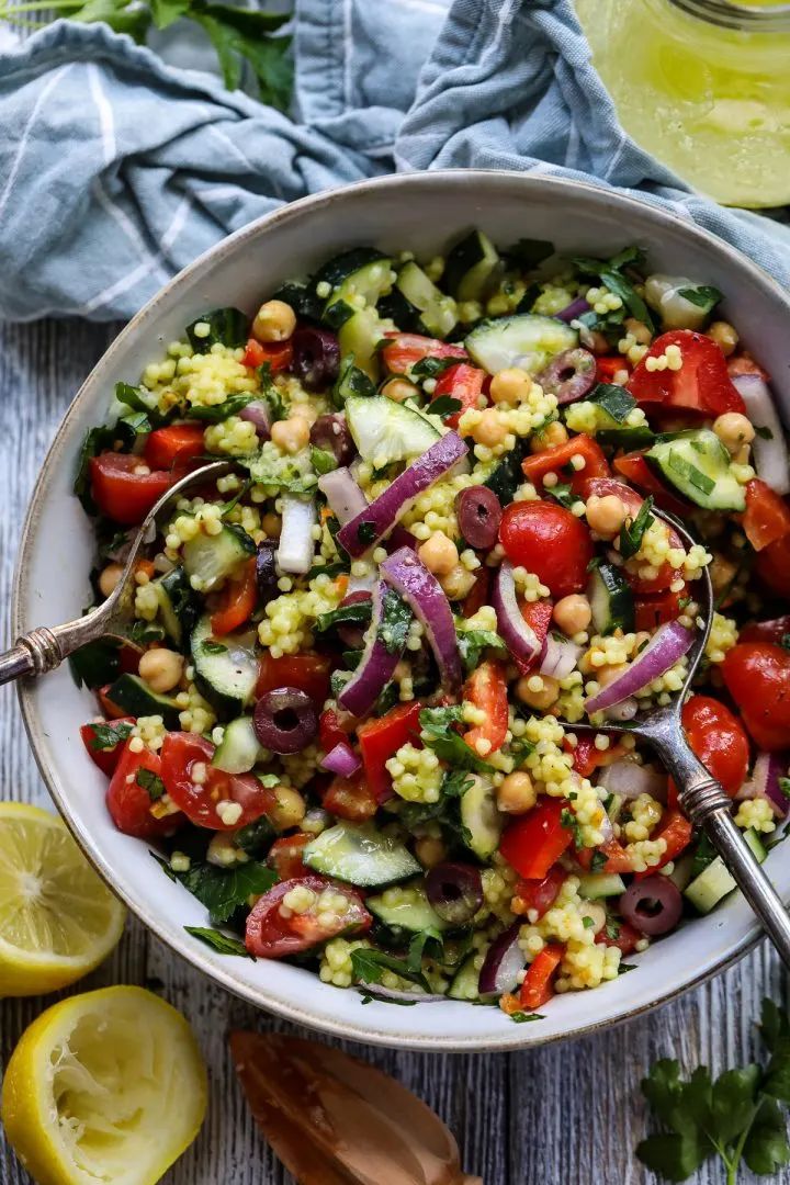 vegan couscous salad