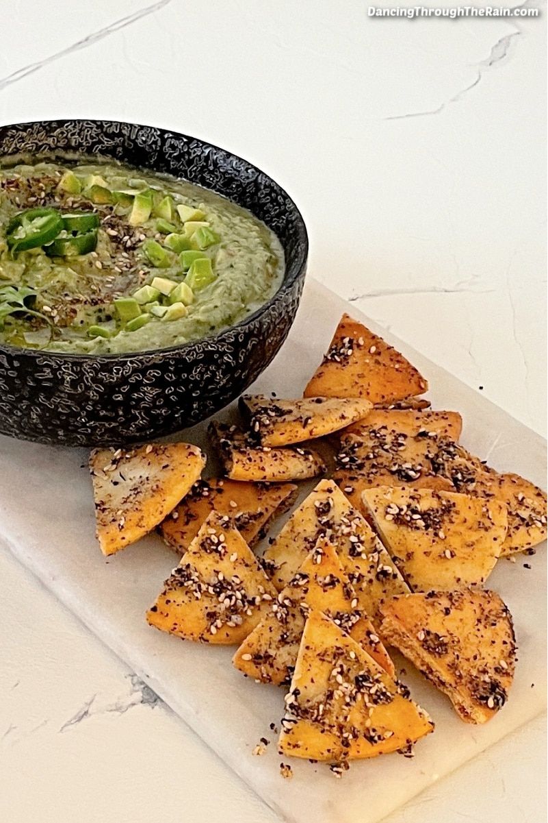 Baked Za’atar Pita Chips