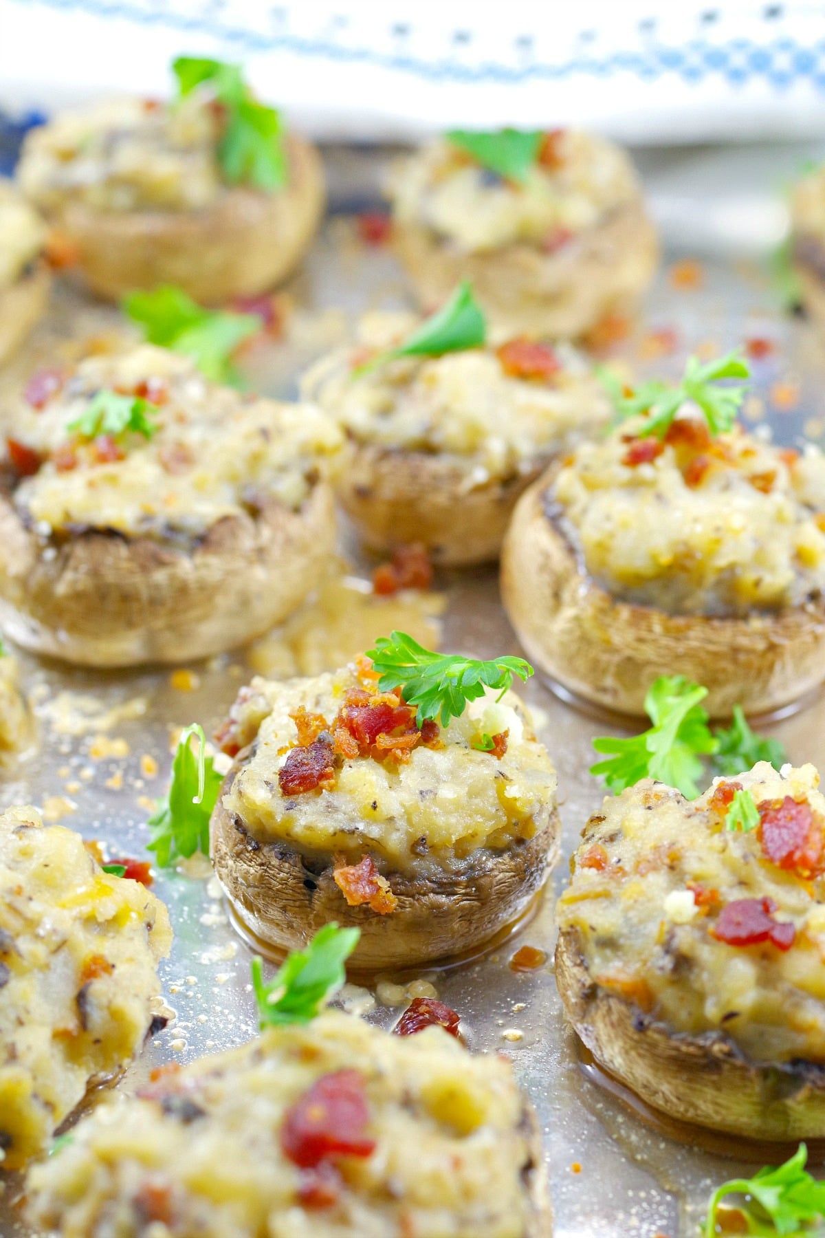 Pierogi Stuffed Mushrooms