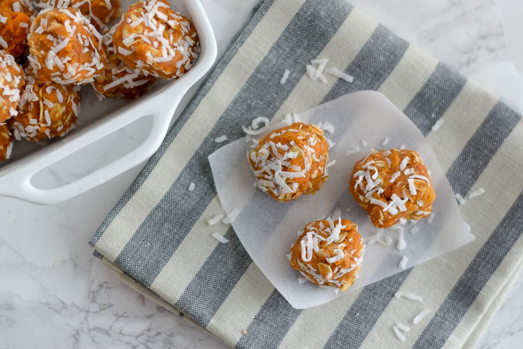No Bake Sweet Potato Energy Bites
