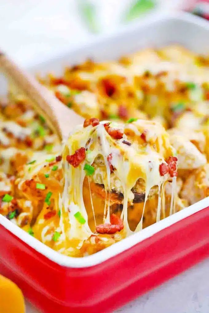 13. Chicken Bacon Ranch Casserole with Potatoes