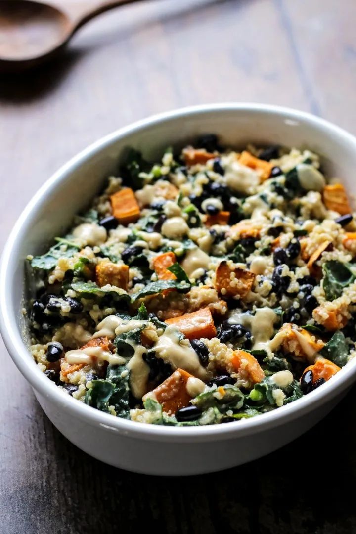 15. Sweet Potato Casserole with Black Beans and Buckwheat