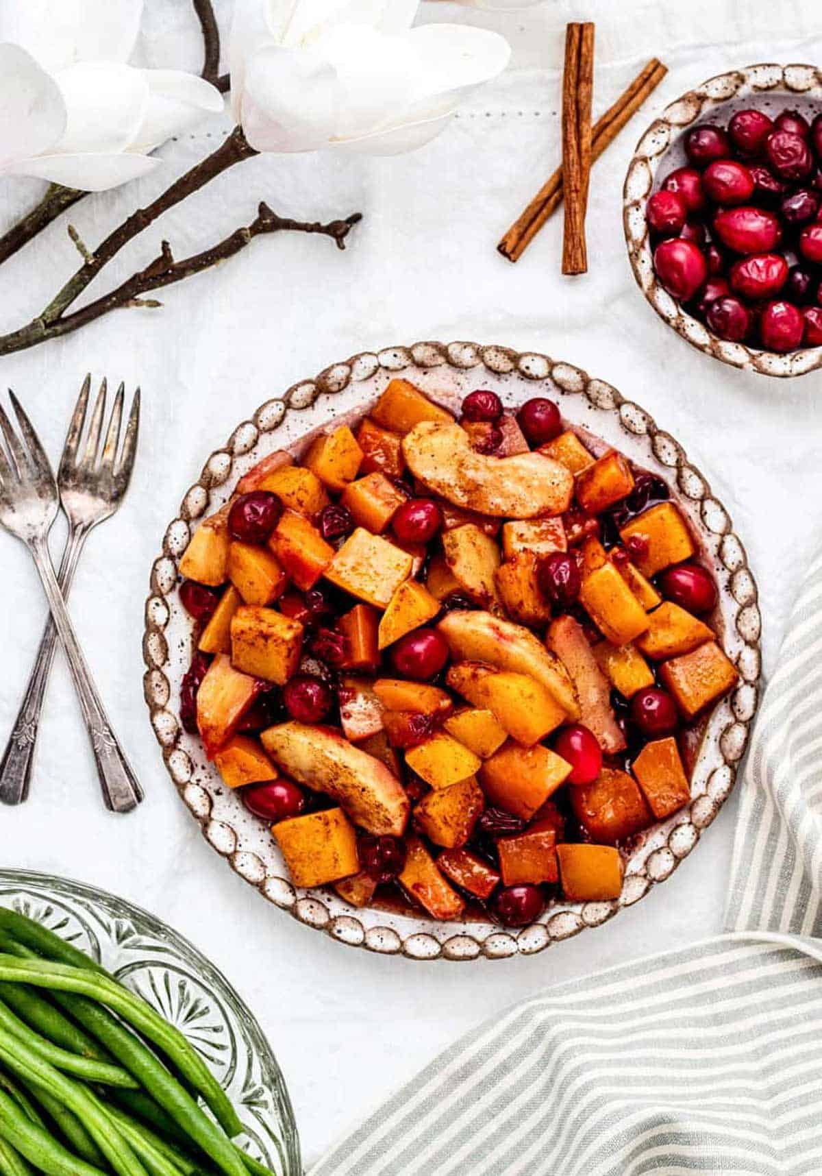 18. Butternut Squash Apple Cranberry Bake