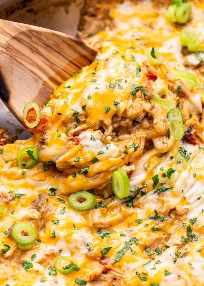21. Green Chile Chicken and Rice Casserole