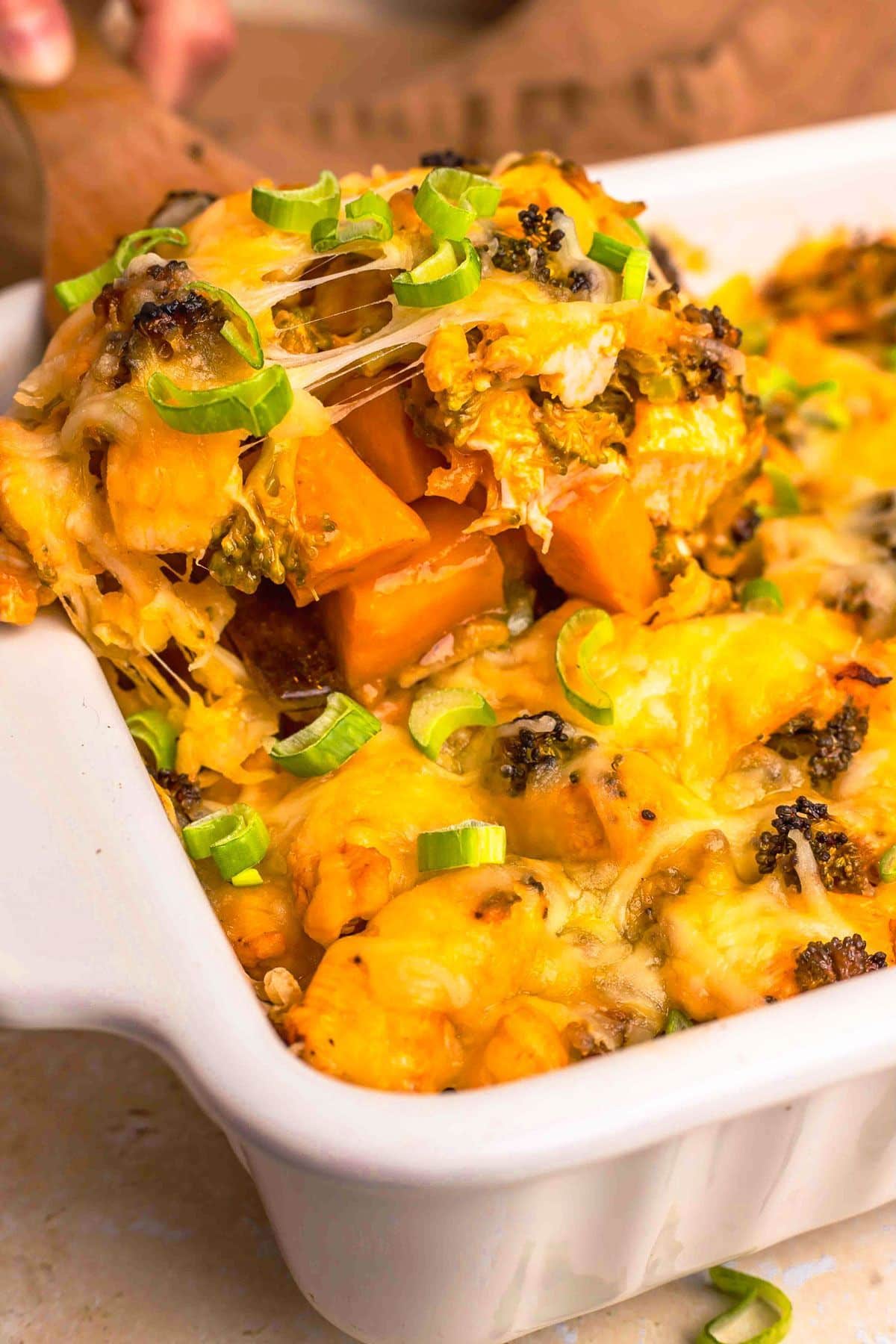 4. Buffalo Chicken Sweet Potato Casserole