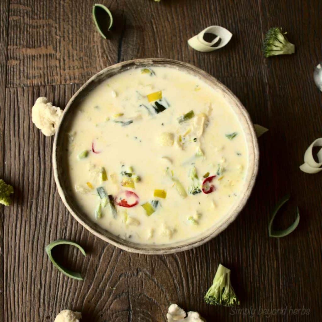5. Cauliflower and Broccoli Soup