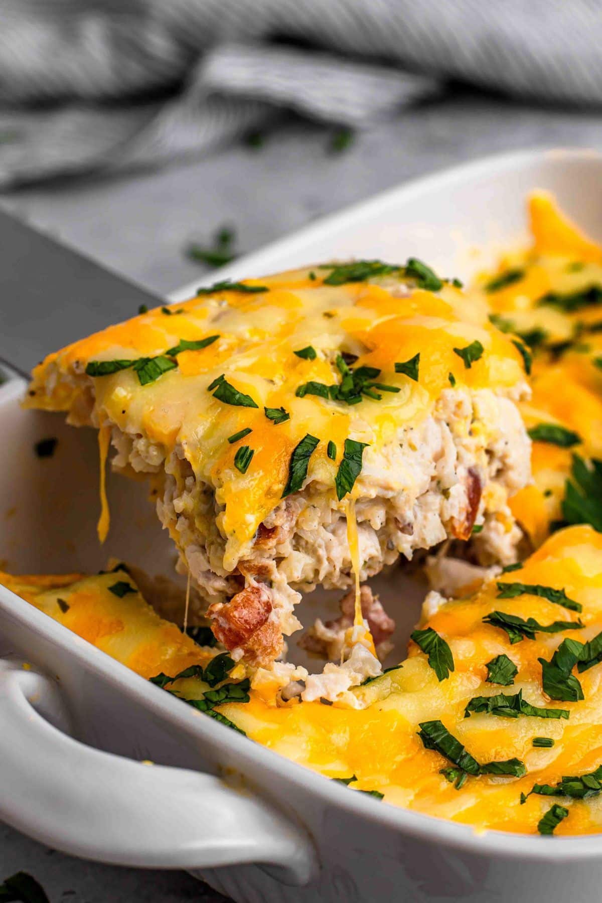 5. Keto Chicken Cauliflower Casserole
