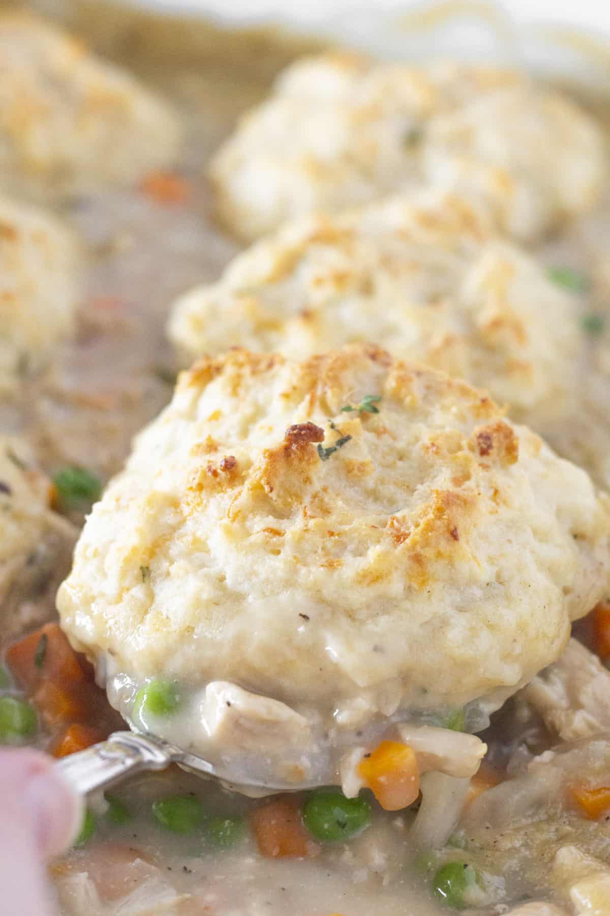 8. Chicken and Biscuits Casserole