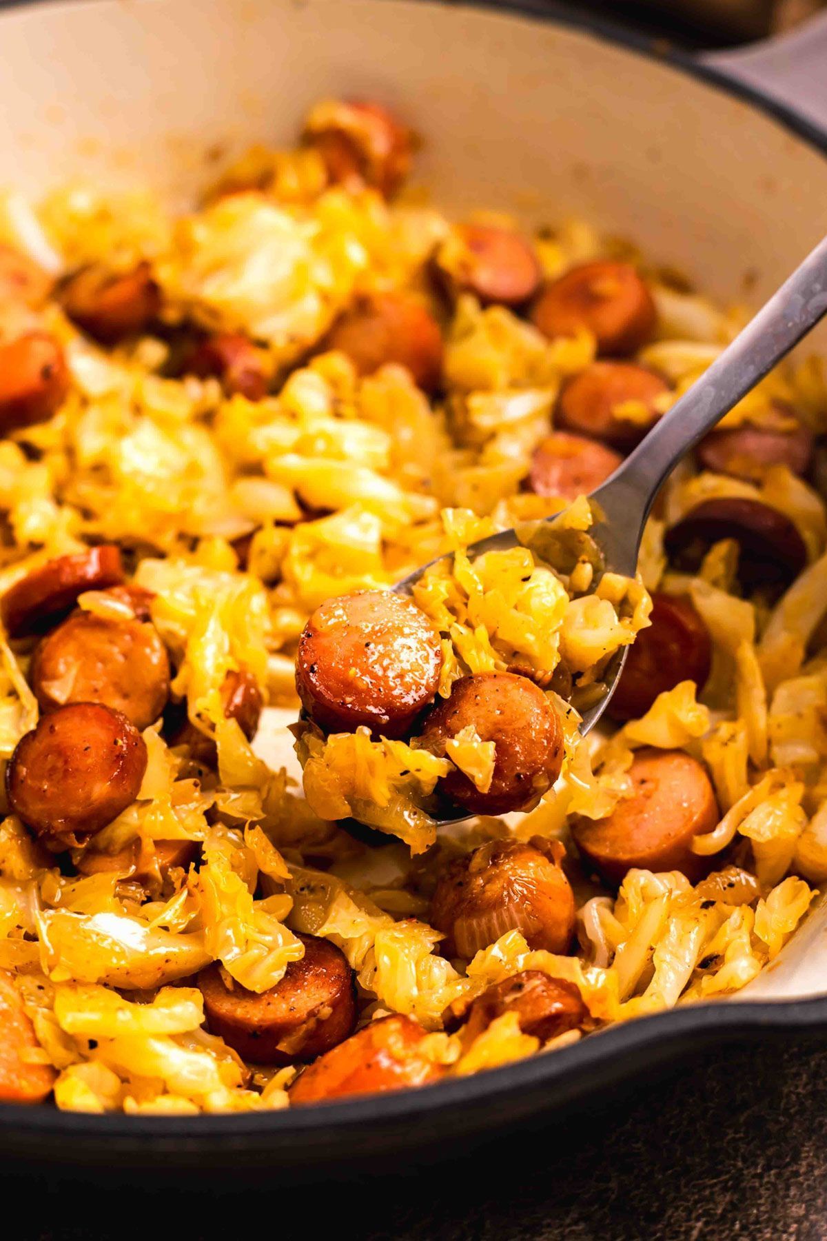 10. Sausage and Cabbage Skillet