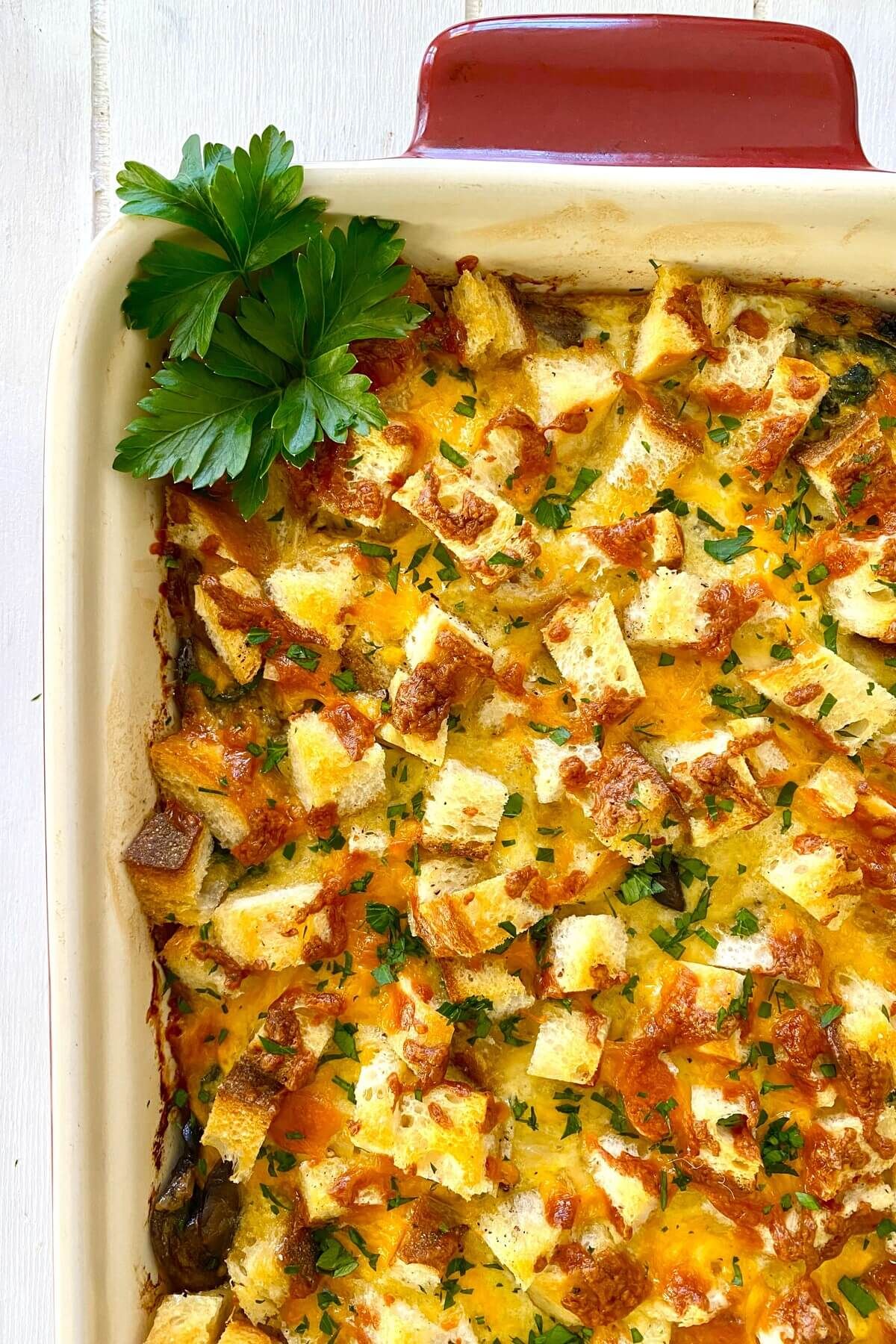 11. Egg Casserole with Croutons