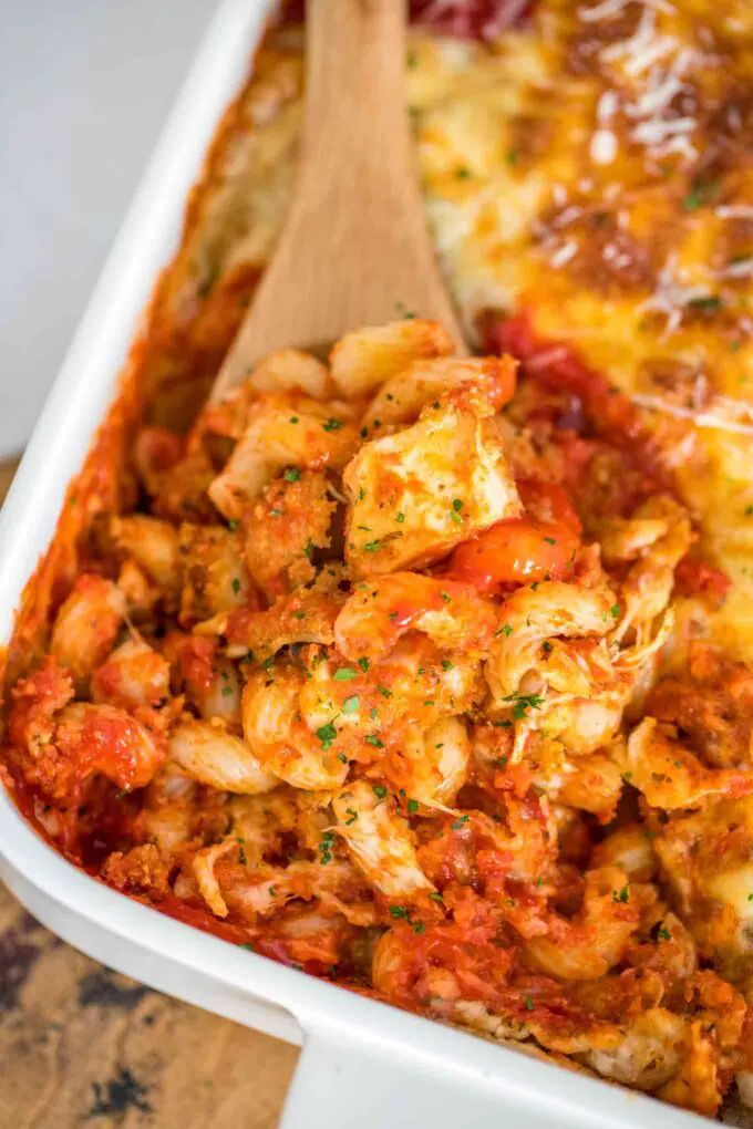 13. Baked Chicken Parmesan Casserole