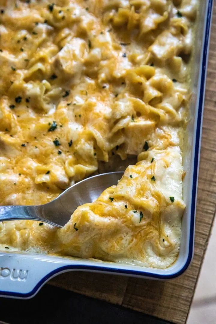 17. Traeger Cheesy Chicken Casserole