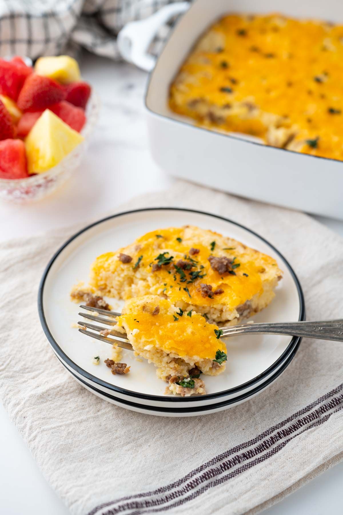 19. Sausage and Cheese Grits Casserole