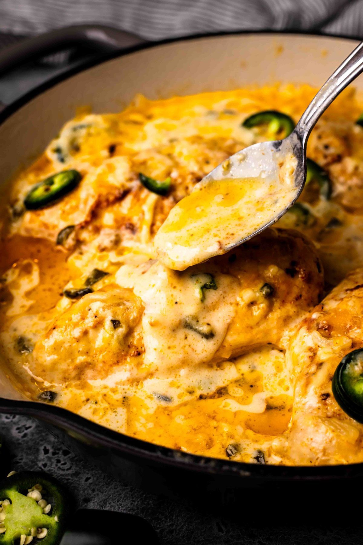 4. One Pan Cheesy Jalapeno Chicken