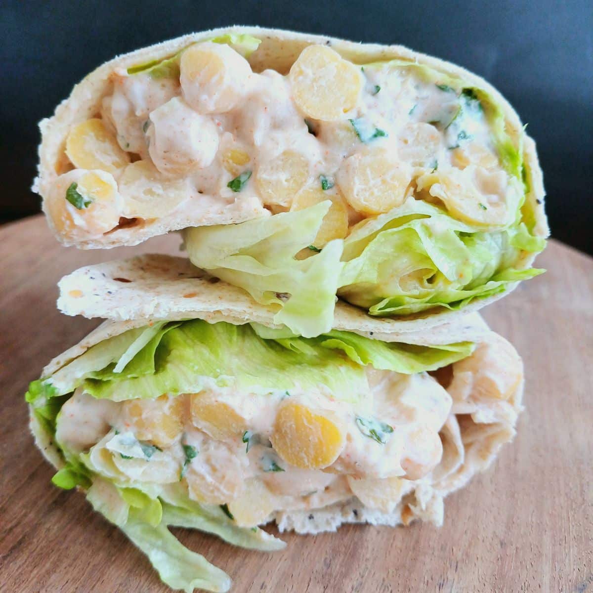 Creamy Chickpea Wraps