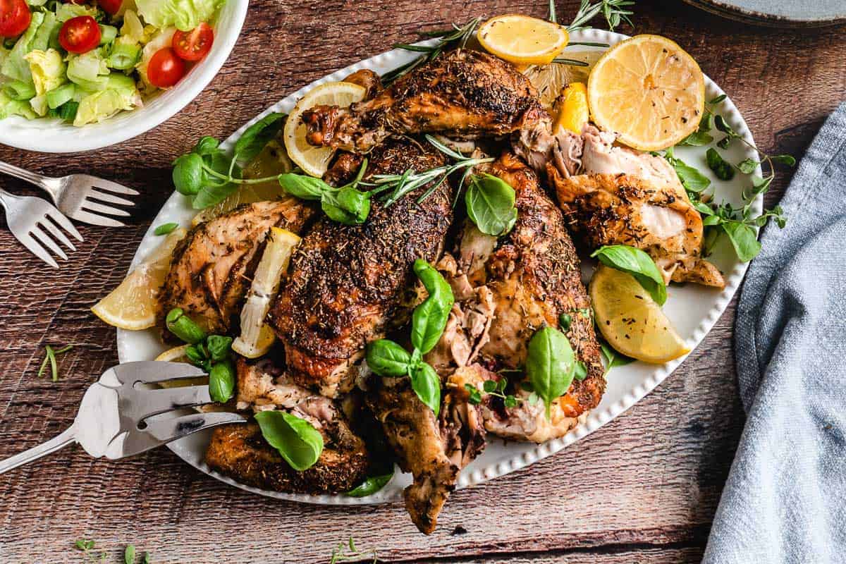 Lemon Basil Roasted Chicken