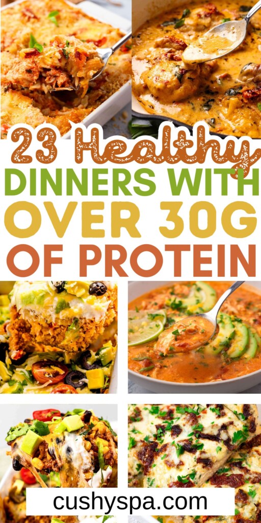 dinners over 30g of protein