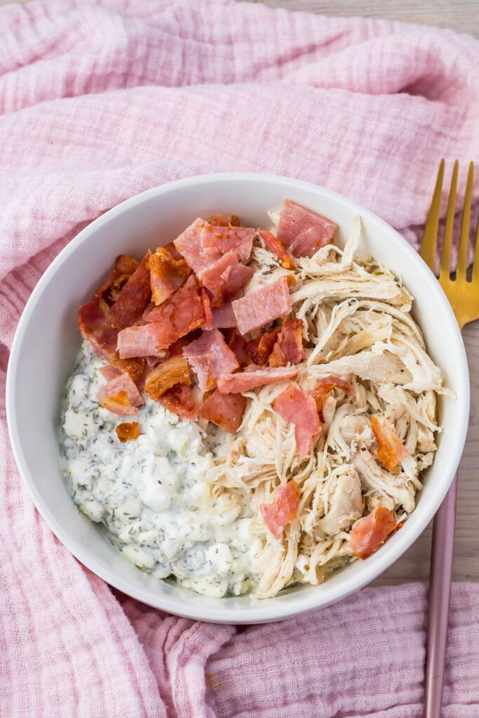 Chicken Bacon Ranch Cottage Cheese Bowl