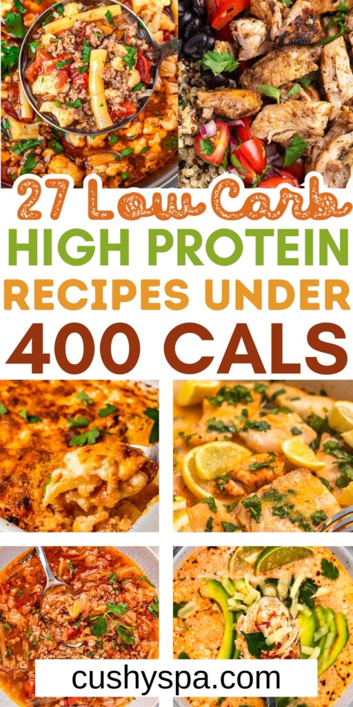 Low Carb High Protein Recipes Under 400 Cals