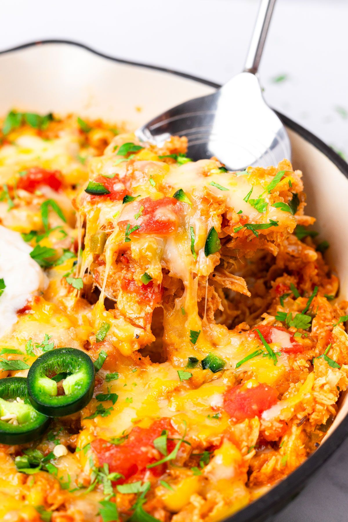 Keto Mexican Cheesy Chicken Skillet