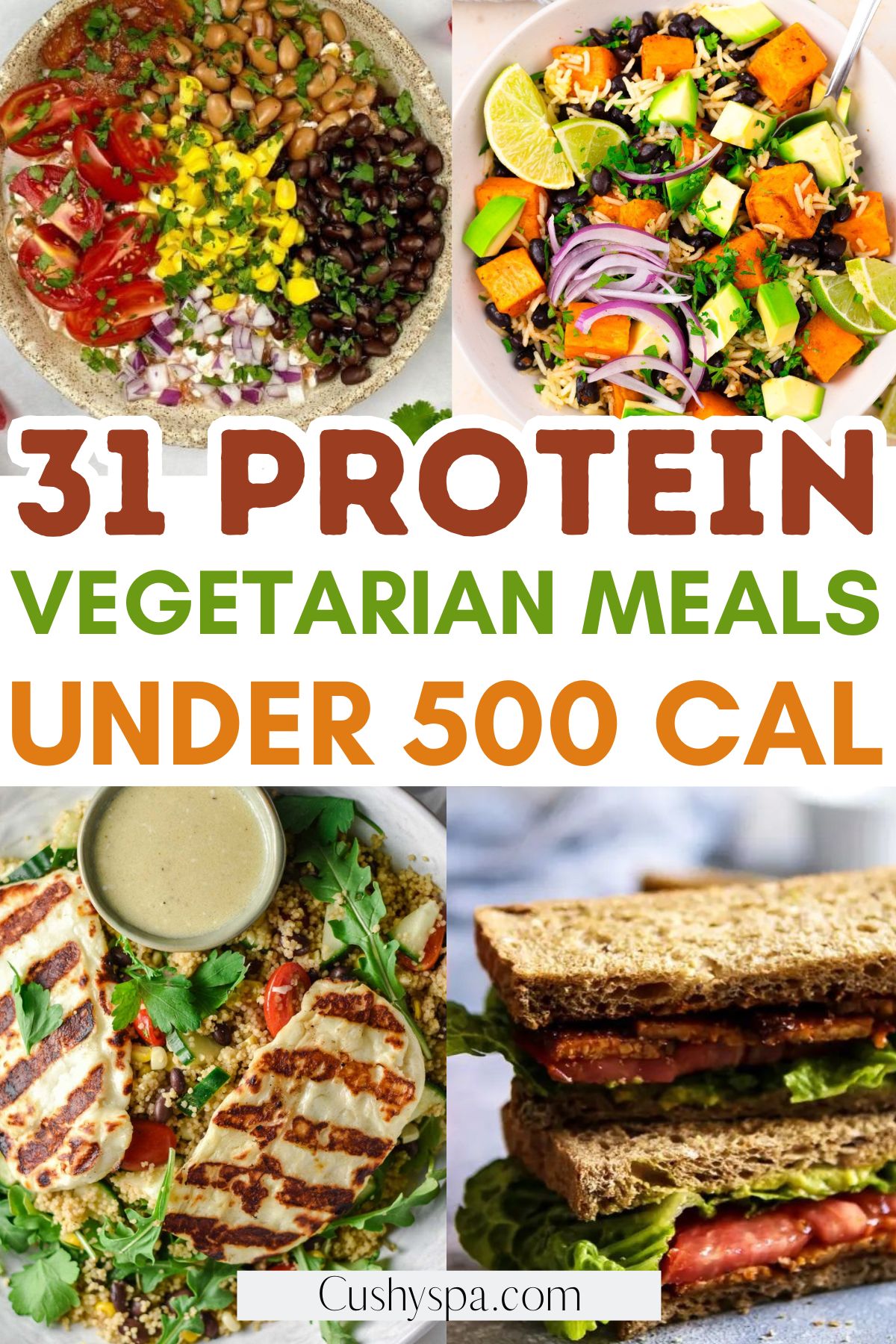 High Protein Vegetarian Meals Under 500 Calories