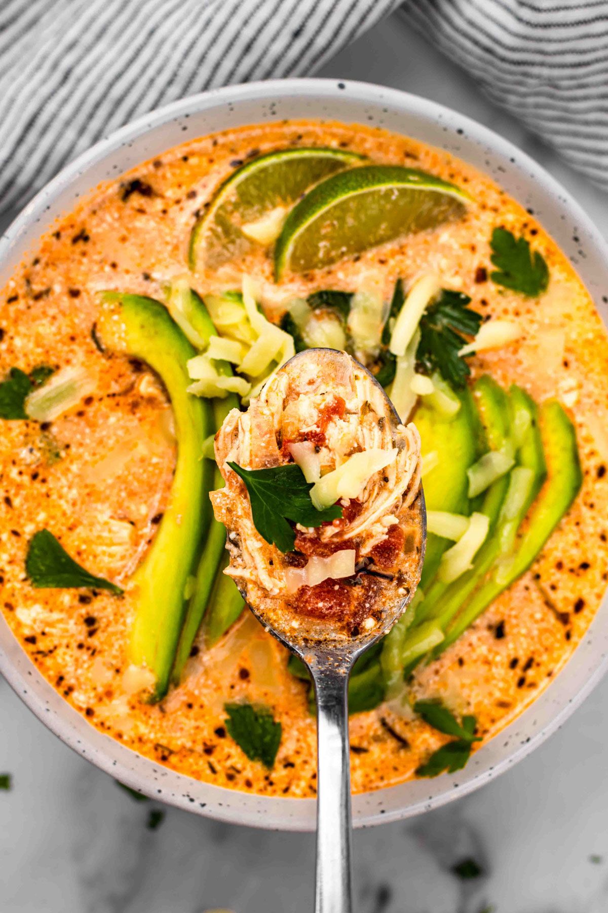 Keto Chicken Tortilla Soup