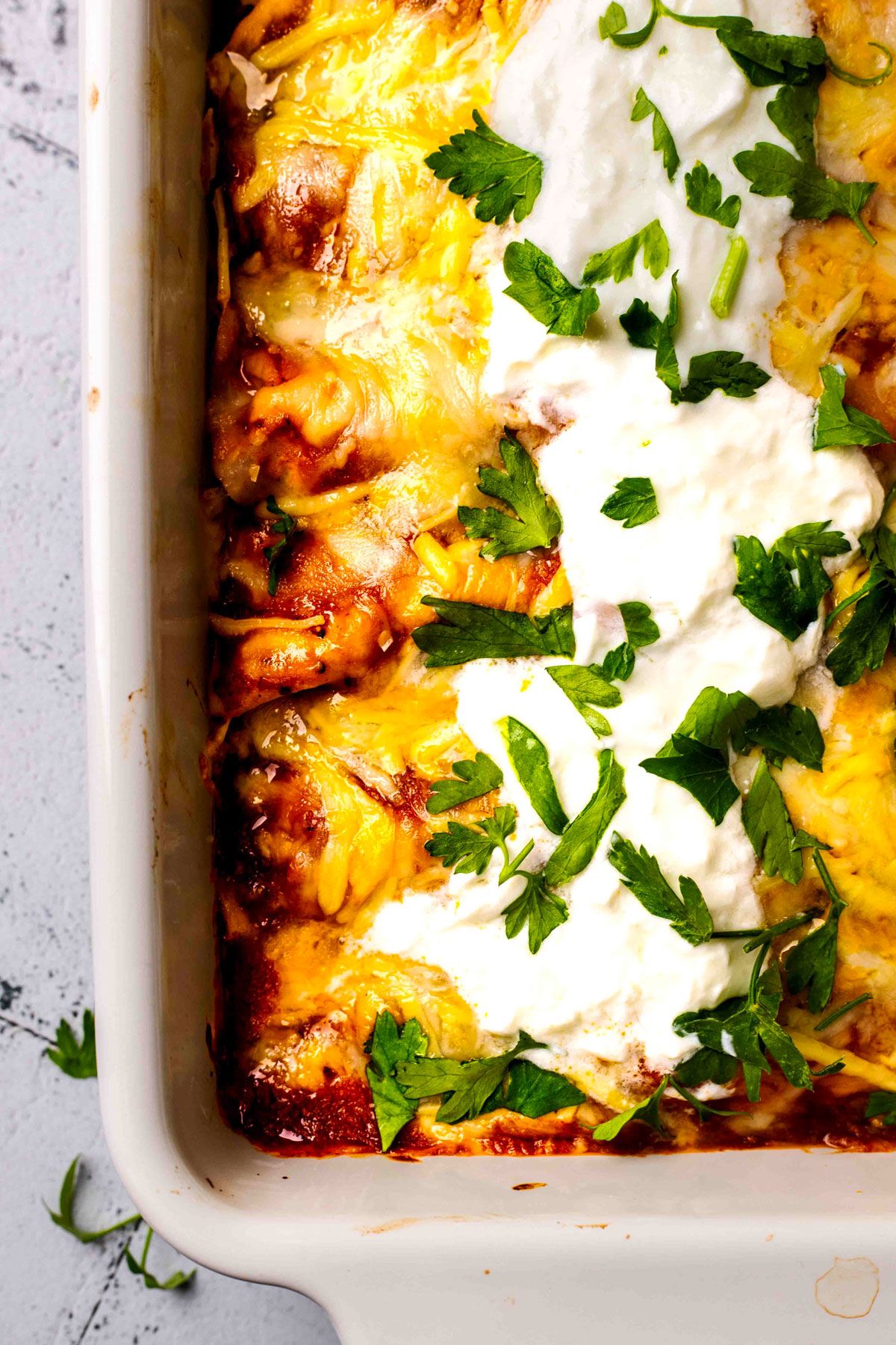 Keto Chicken Enchiladas