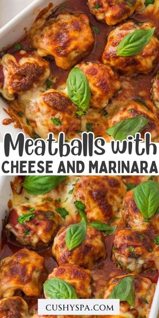 Meatballs with Cheese and Marinara sauce