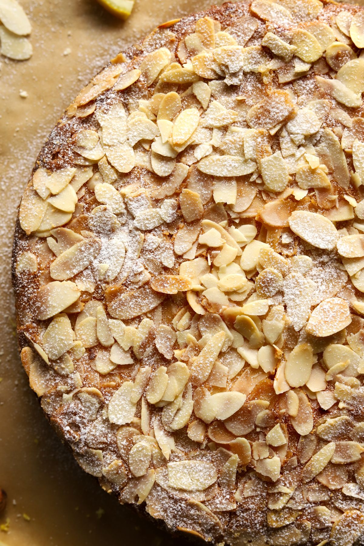 Lemon Almond Cottage Cheese Cake