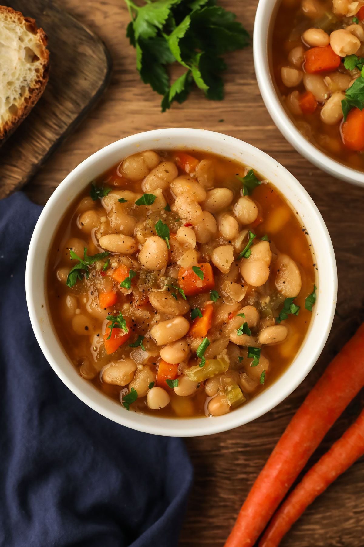 13. Slow Cooker White Bean Soup
