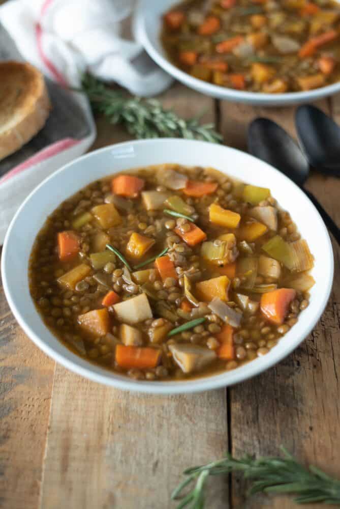 14. Lentil Soup with Winter Vegetables